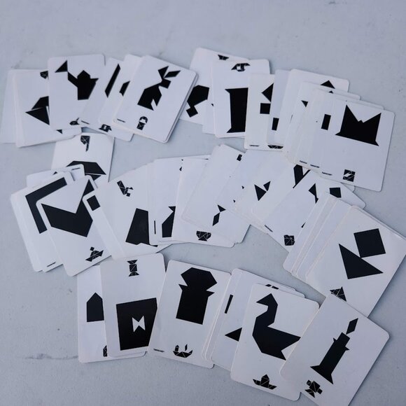 Vintage Tangoes Pattern Puzzle Game Chinese Patterns Tangram Puzzles CLASSROOM S - Picture 10 of 10